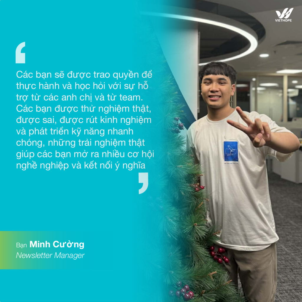Bạn Minh Cường – Newsletter Manager