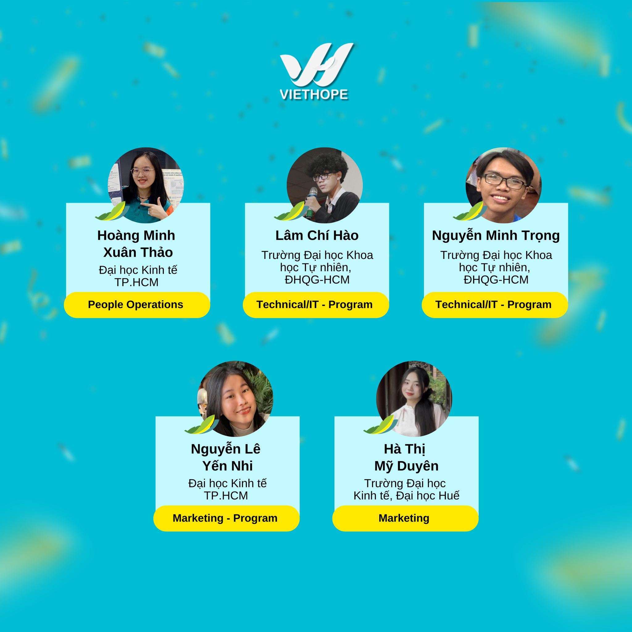Những gương mặt Fellows của VietHope Fellow Program 2026